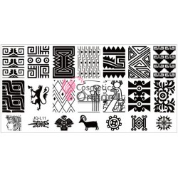 Matrita de Unghii din metal dreptunghiulara 6x12cm JQL 11